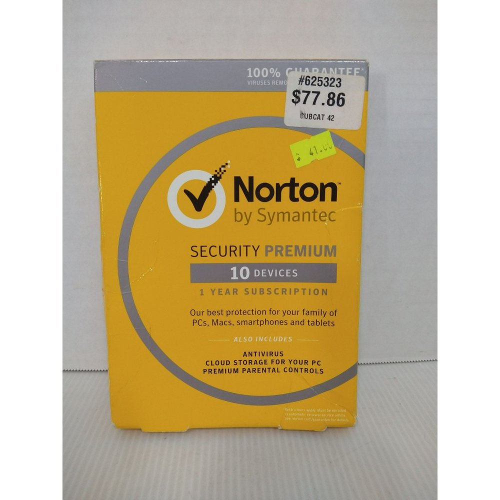 Norton Internet Security Deluxe for 2023 10 Devices 1 Year Subscription NOT 360